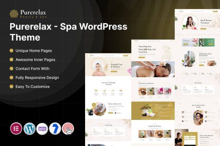 Purerelax – Spa WordPress Theme