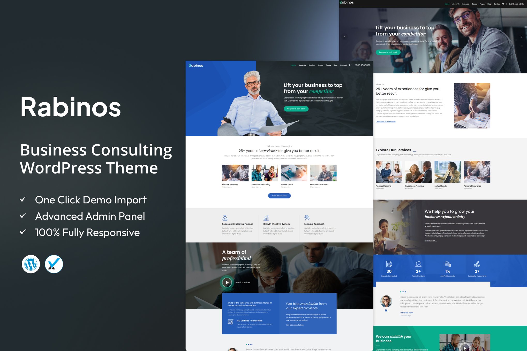 Rabinos – Business Consulting WordPress Theme