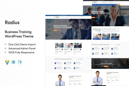 Radius – Business Training WordPress Theme