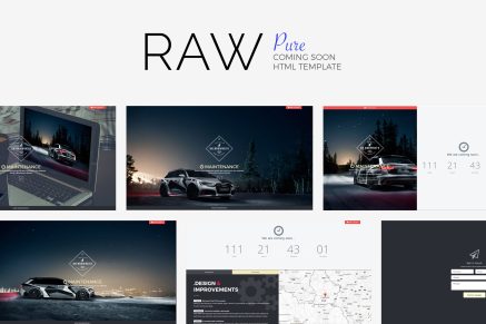 #RAW // Pure Coming Soon Template