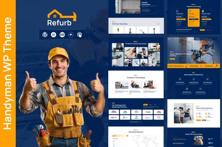 Refurb – Plumber, Handyman WordPress Theme