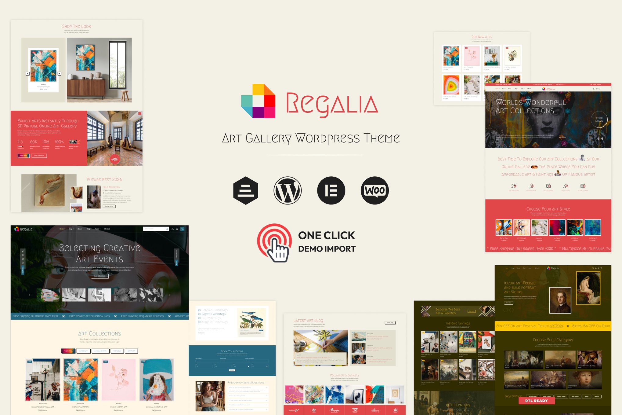 Regalia – Artist Portfolio, Art Gallery Theme
