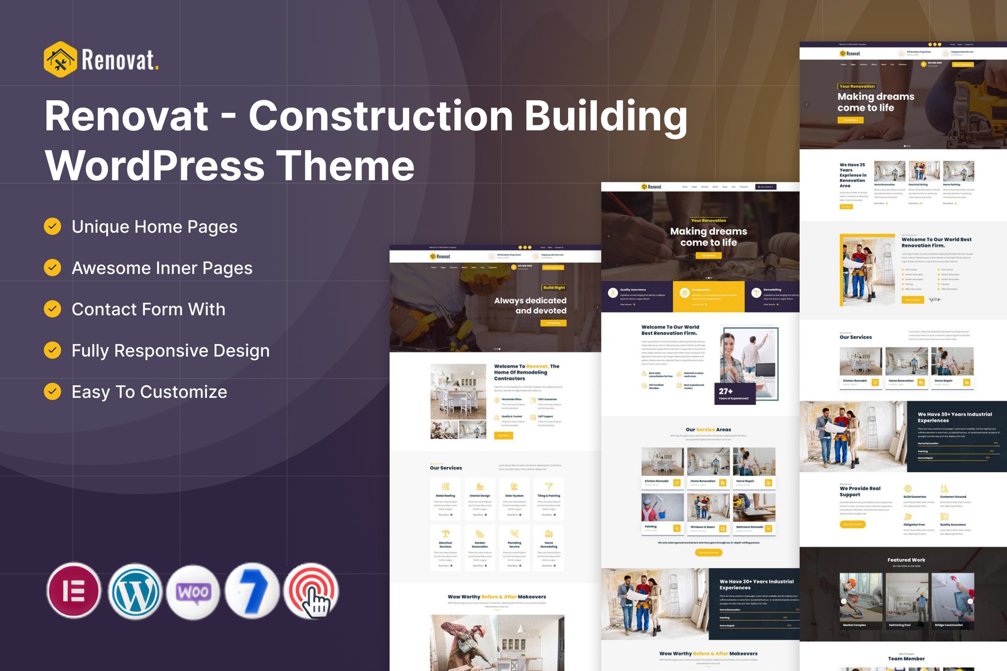 Renovat – Construction Building WordPress Theme