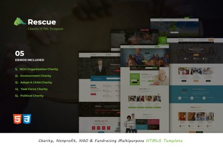 Rescue – Nonprofit Multipurpose HTML5 Template