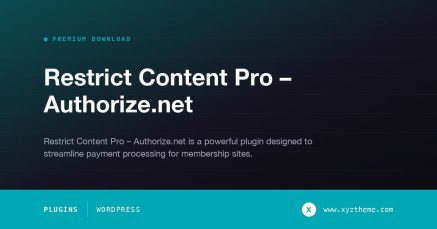 Restrict Content Pro – Authorize.net