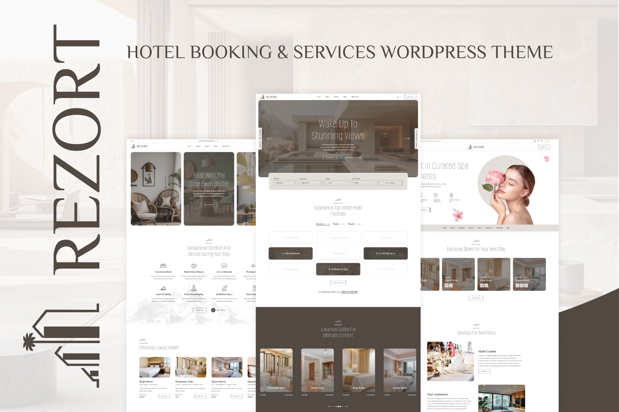 Rezort – Hotel Booking WordPress Theme