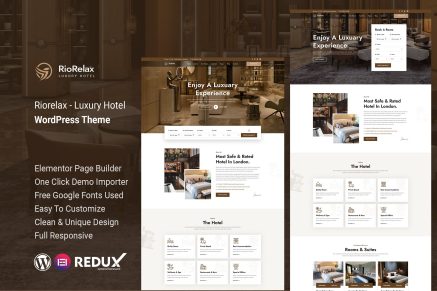 Riorelax – Luxury Hotel WordPress Theme
