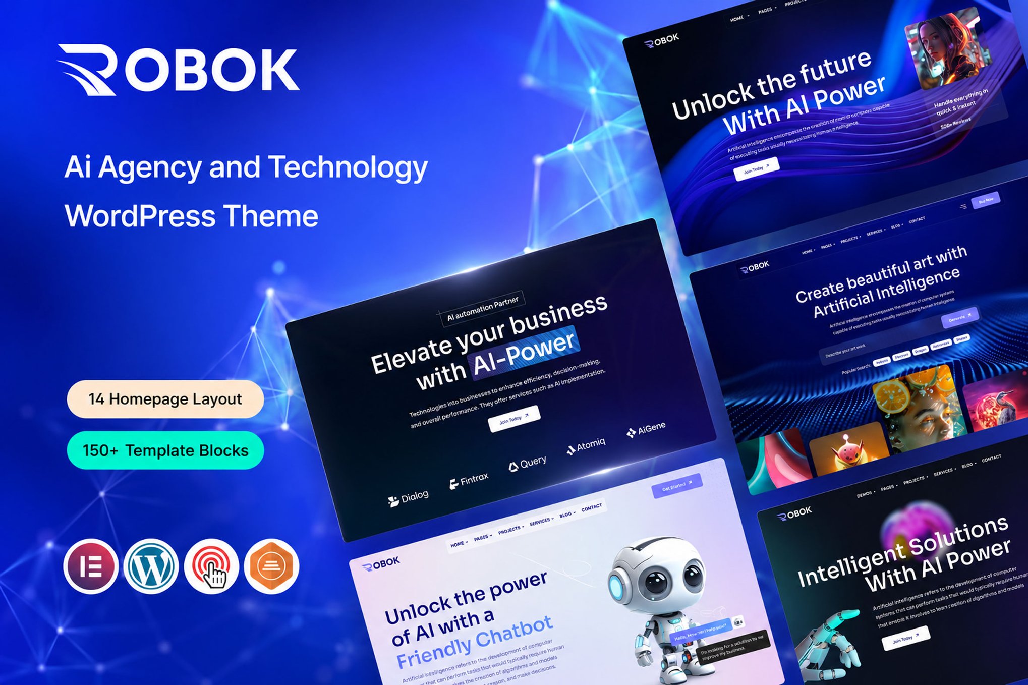 Robok – AI Agency & Technology WordPress Theme