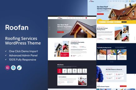 Roofan – Roofing Services WordPress Theme