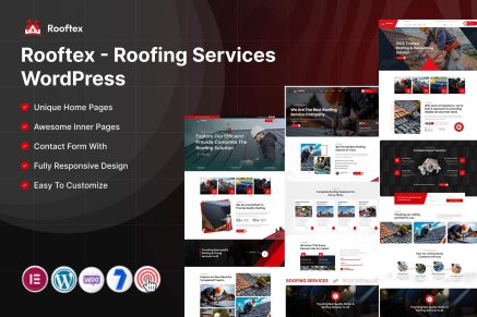 Rooftex – Roofing Services WordPress