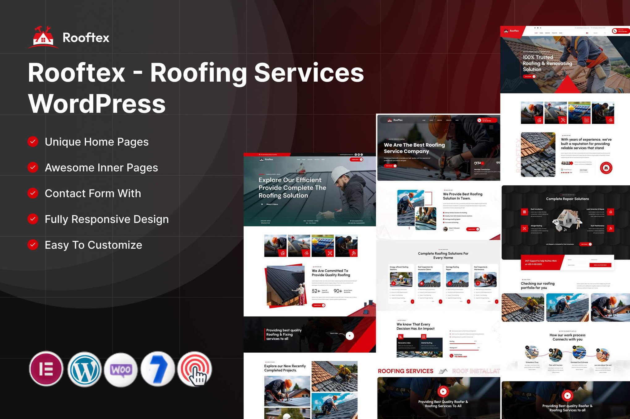 Rooftex – Roofing Services WordPress