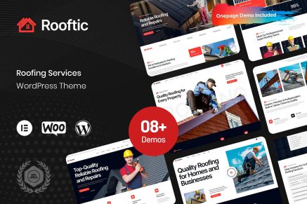 Rooftic – Roofing Services WordPress Theme