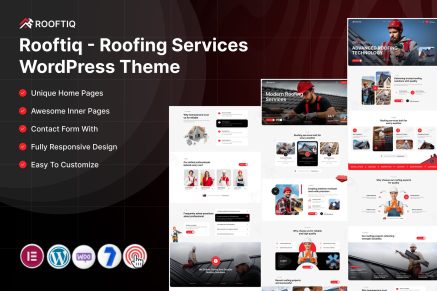 Rooftiq – Roofing Services WordPress Theme