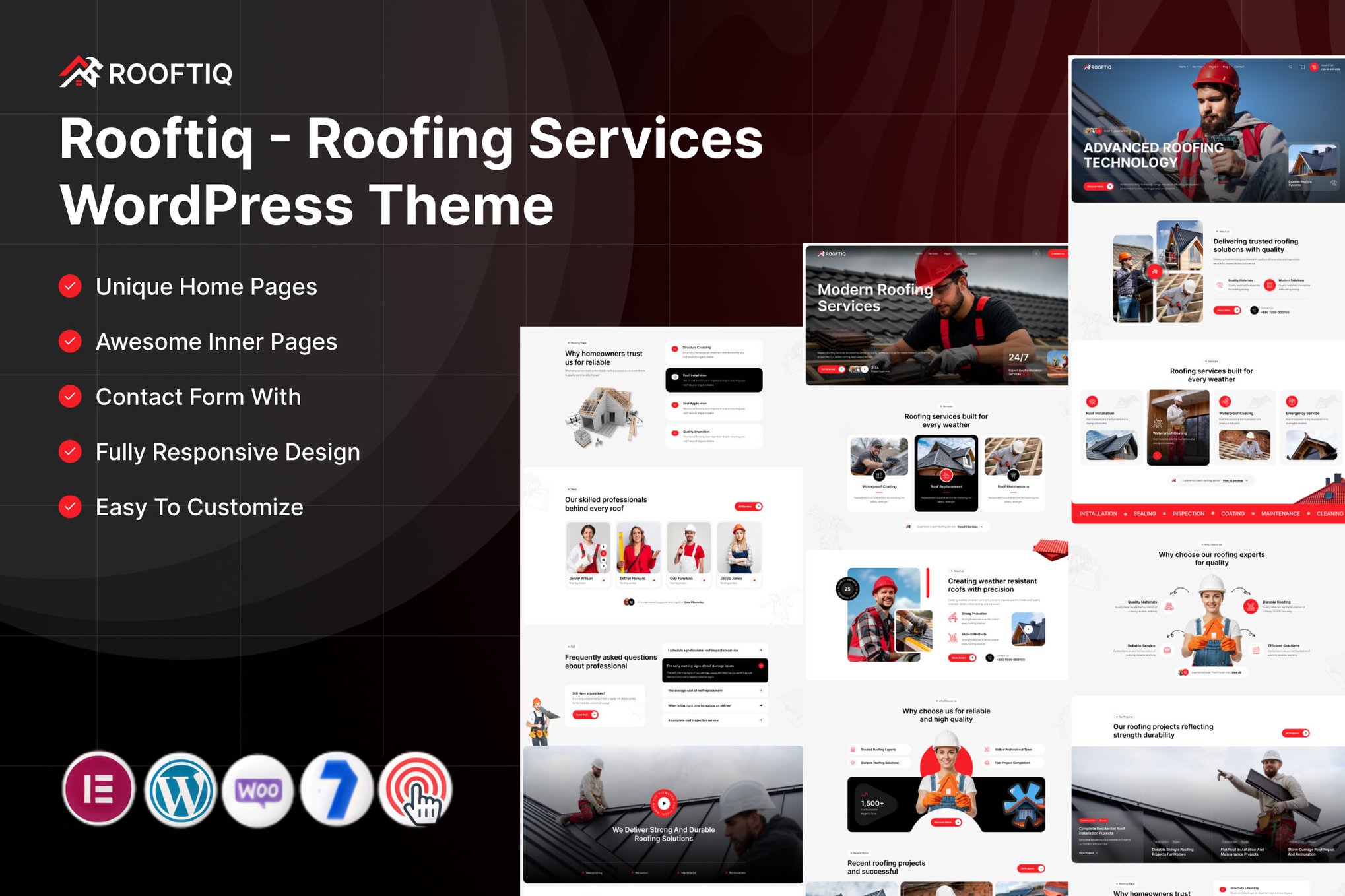 Rooftiq – Roofing Services WordPress Theme
