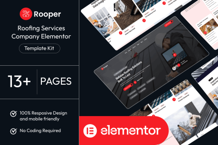 Rooper – Roofing Services Elementor Template Kit