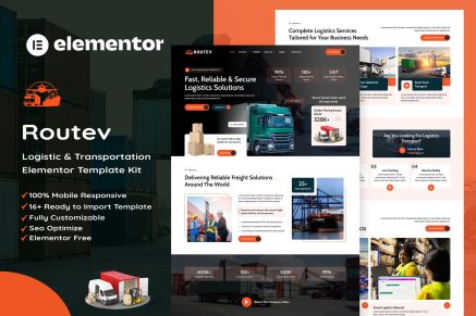 Routev – Logistics & Transportation Elementor Template Kit