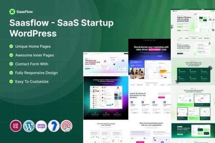 Saasflow – SaaS Startup WordPress