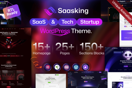 Saasking – SaaS & Tech Startup WordPress