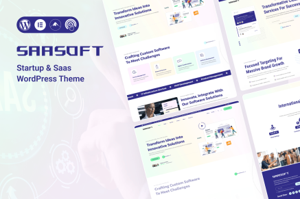 SaaSoft – Startup & SaaS Startup WordPress Theme