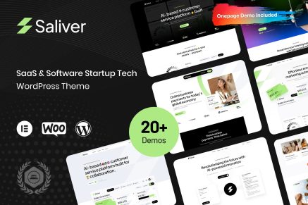 Saliver – SaaS & Startup Tech WordPress Theme