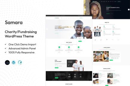 Samara – Charity Fundraising WordPress Theme