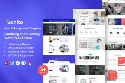 Sanito – Sanitizing and Cleaning WordPress Theme