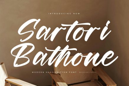 Sartori Bathone Modern Handwritten Font