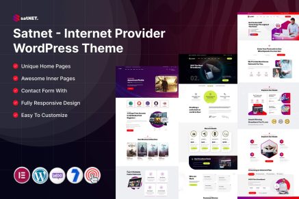 Satnet – Internet Provider WordPress Theme