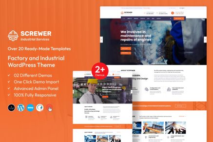 Screwer – Factory and Industrial WordPress Theme
