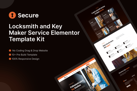 Secure – Locksmith & Key Maker Service Elementor Template Kit