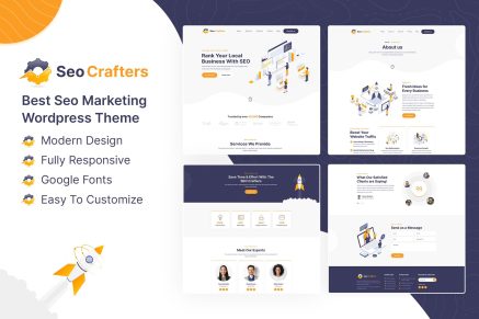 SEO Crafters | Marketing Agency WordPress Theme
