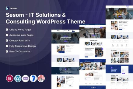 Sesom – IT Solutions & Consulting WordPress Theme