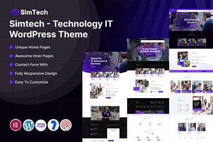 Simtech – Technology IT WordPress Theme