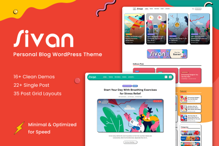 Sivan | Blog & Magazine WordPress Theme