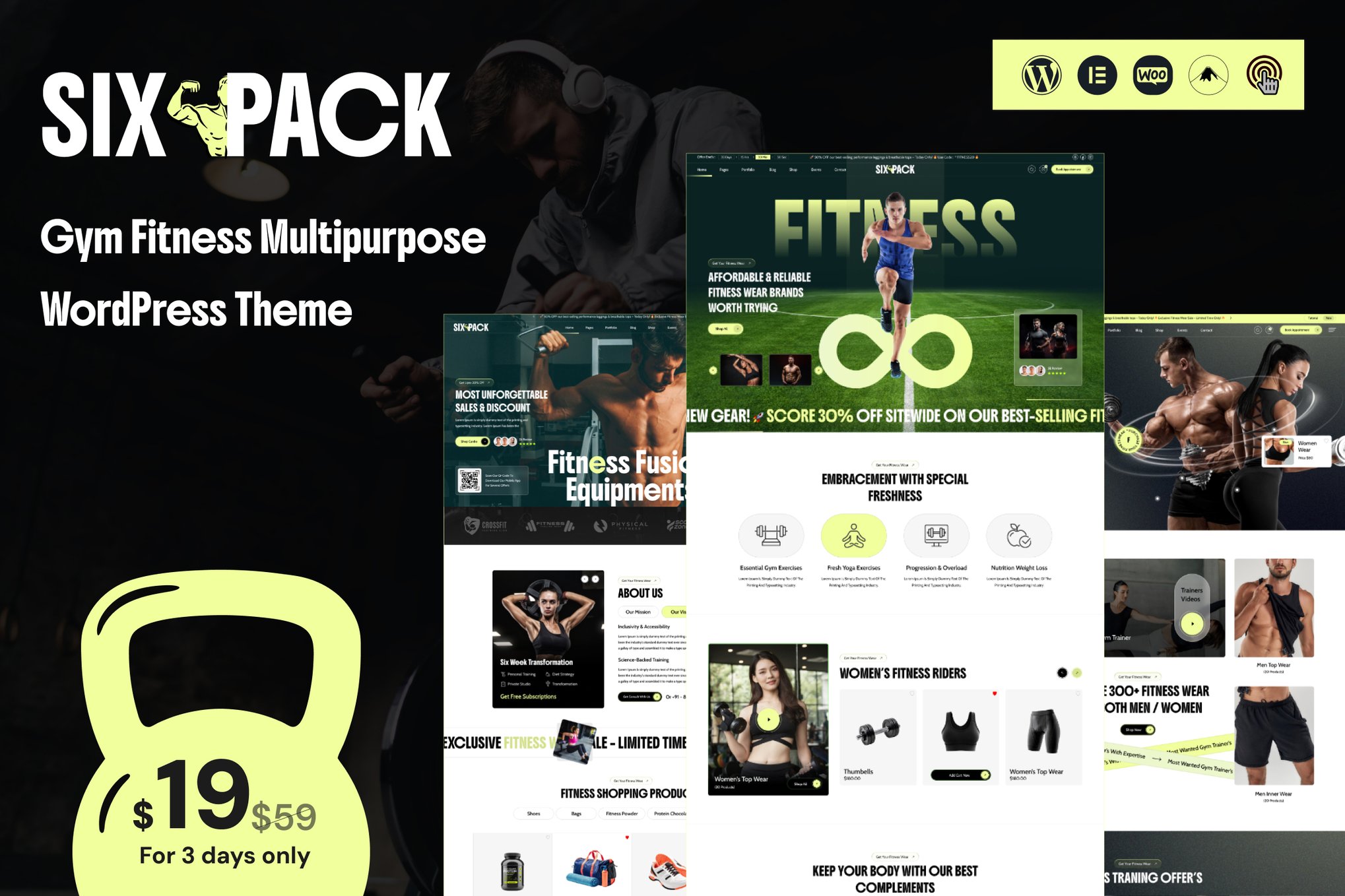 SixPack – Gym WordPress Theme