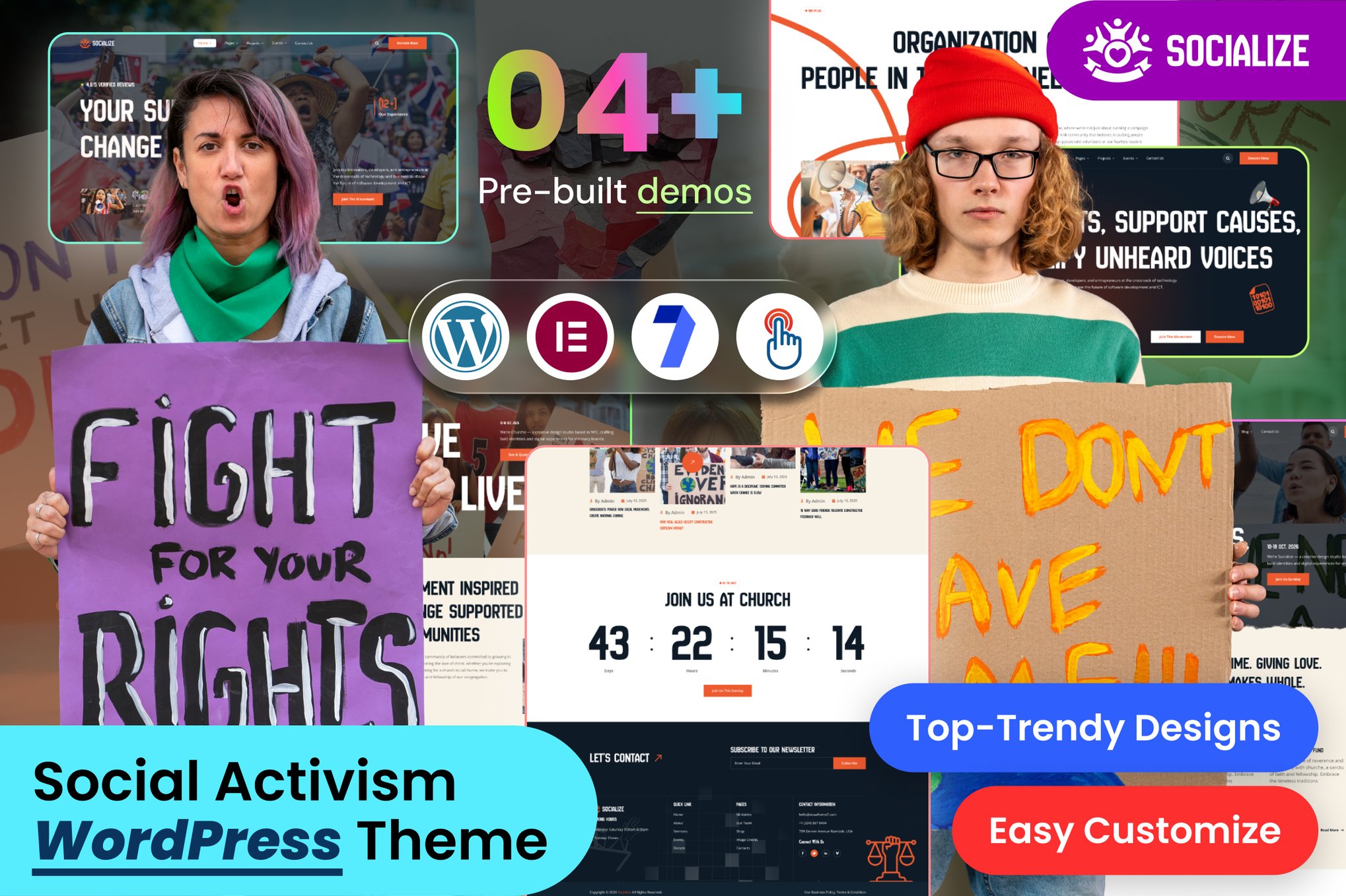 Socialize – Social Activism & NGO WordPress Theme