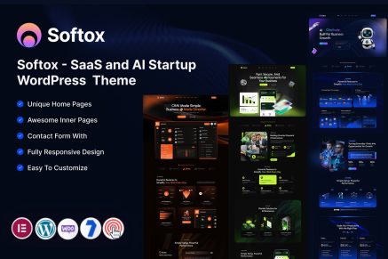 Softox – SaaS and AI Startup WordPress Theme