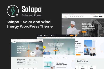 Solapa – Solar and Wind Energy WordPress Theme