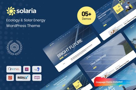 Solaria – Solar Energy & Ecology WordPress Theme