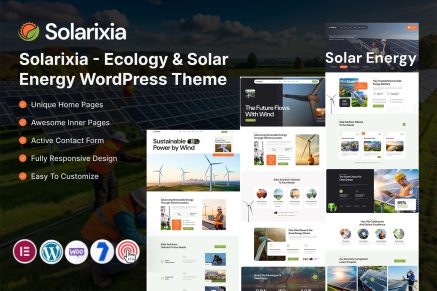 Solarixia – Ecology & Solar Energy WordPress