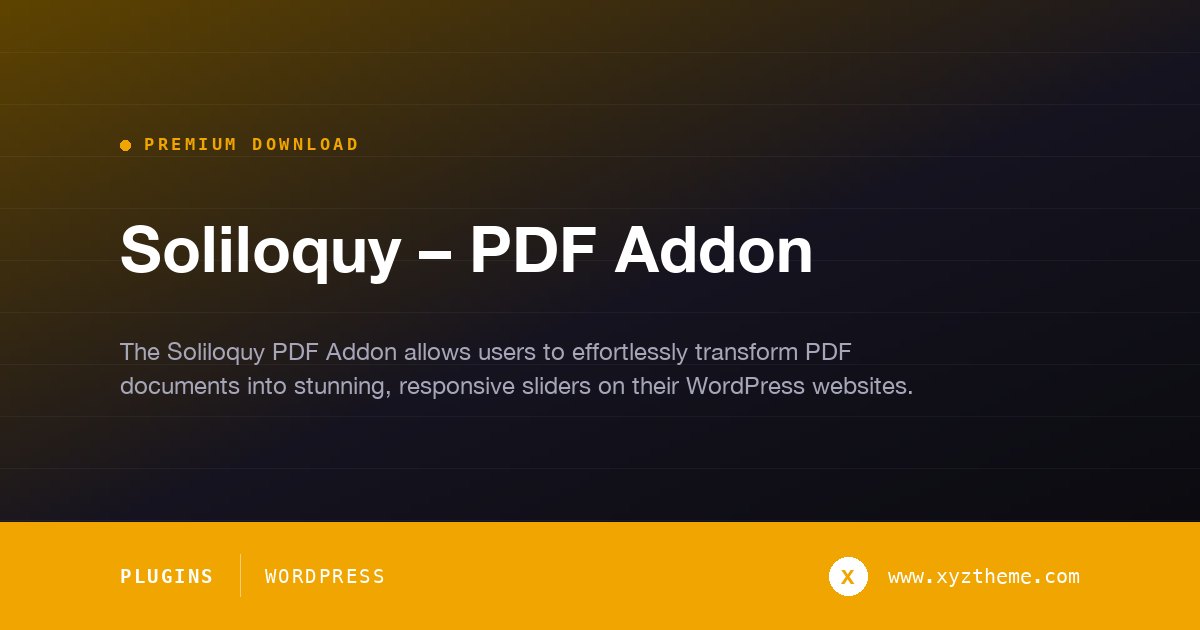 Soliloquy – PDF Addon