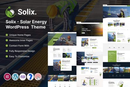 Solix – Solar Energy WordPress