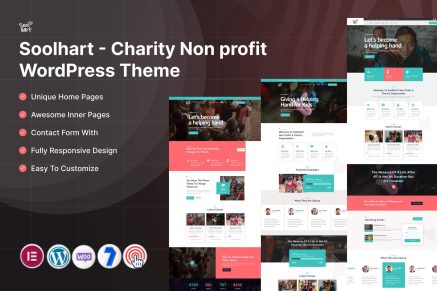 Soolhart – Charity Nonprofit WordPress Theme