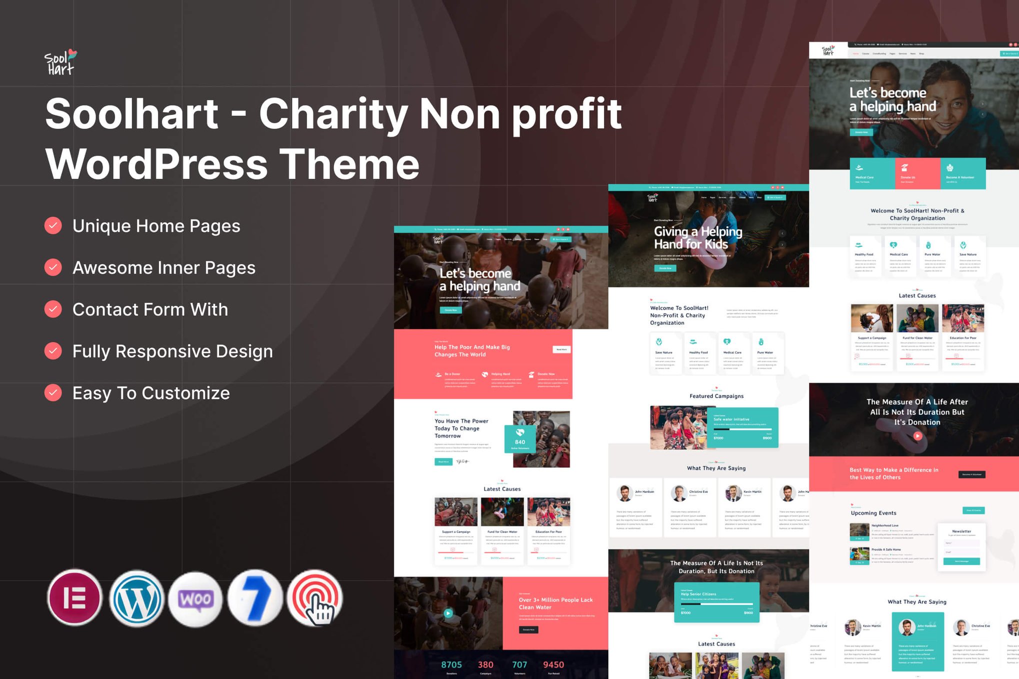 Soolhart – Charity Nonprofit WordPress Theme