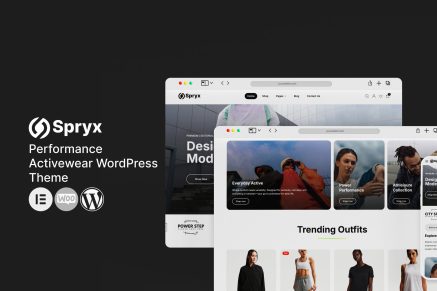 Spryx – Performance Activewear WordPress Theme