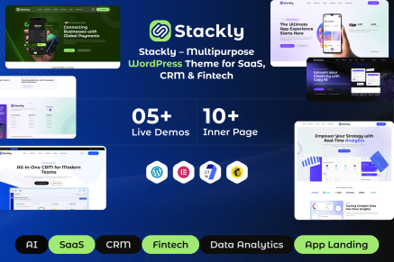 Stackly – Multipurpose WordPress Theme for SaaS
