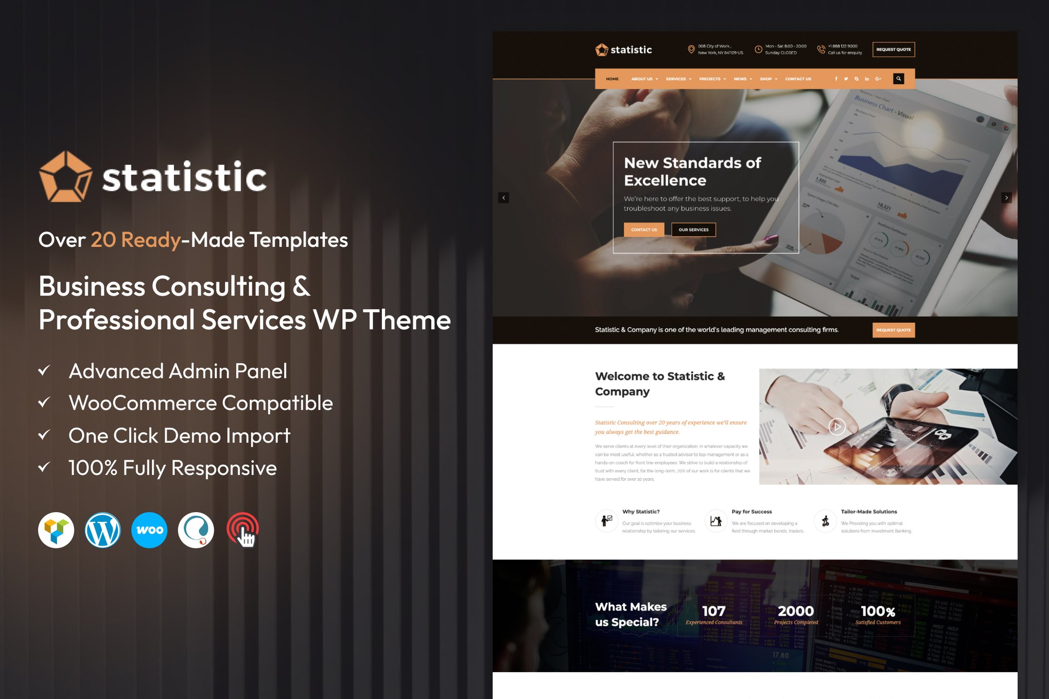 Statistic – Business Consulting WordPress Theme
