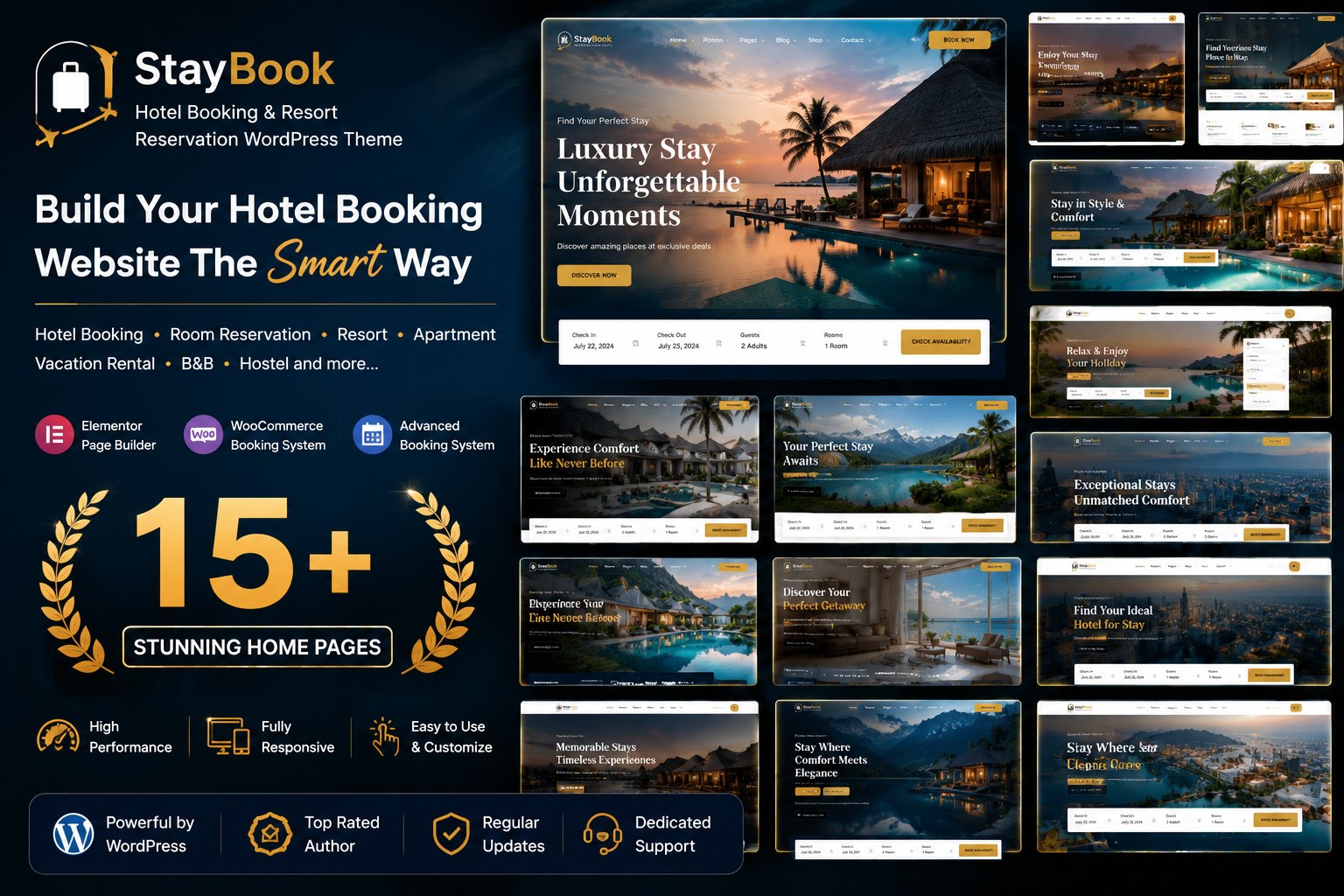 StayBook – Hotel Booking WordPress Theme
