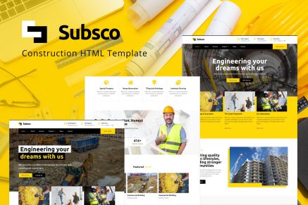 Subsco – Construction HTML Template