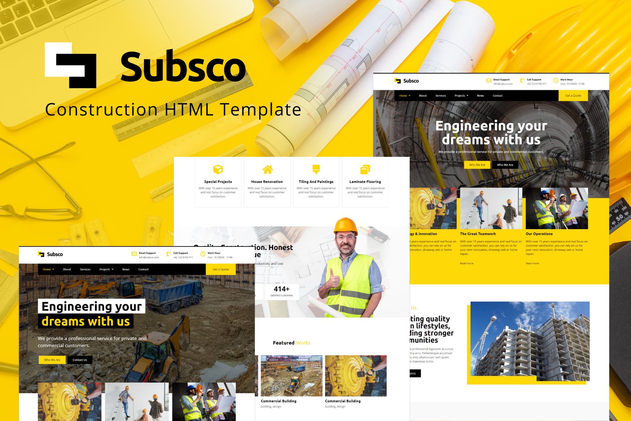Subsco – Construction HTML Template